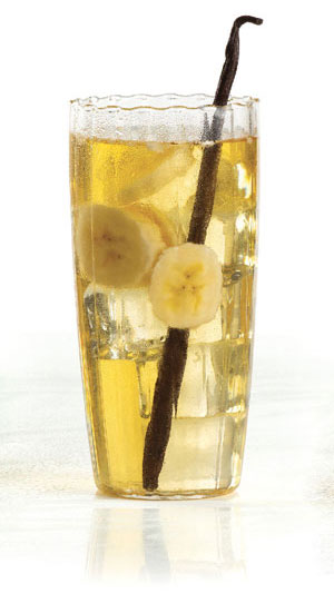eau parfumé thé glacé pêche, cerise, banane et vanille
